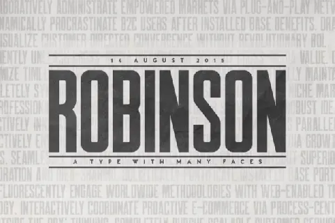 Robinson Family font