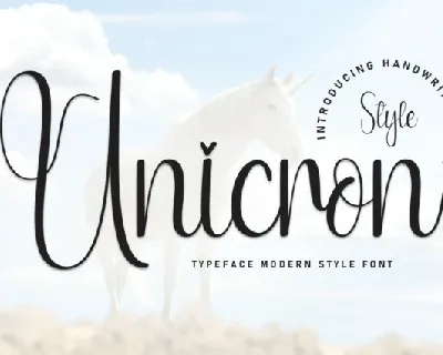 Unicron Script font