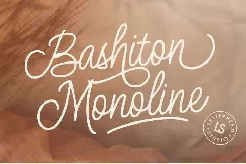 Bashiton Monoline font