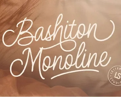 Bashiton Monoline font