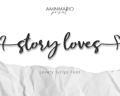 Story Loves font