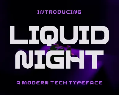 LIQUID NIGHT font