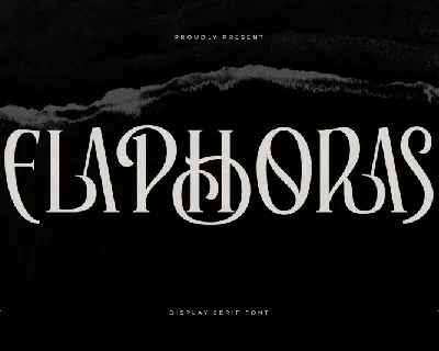 Elaphoras font