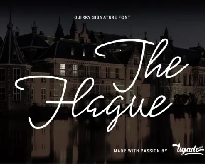 The Hague Signature font