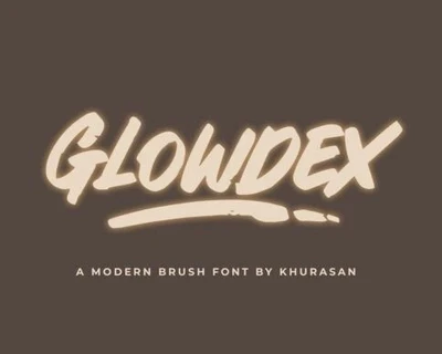 Glowdex font