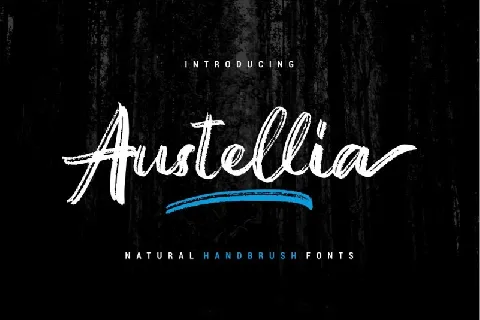 Austellia Handbrush font