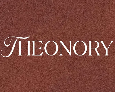 Theonory version font