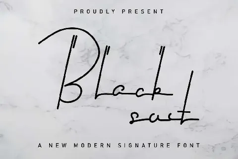 Black Suit Demo font