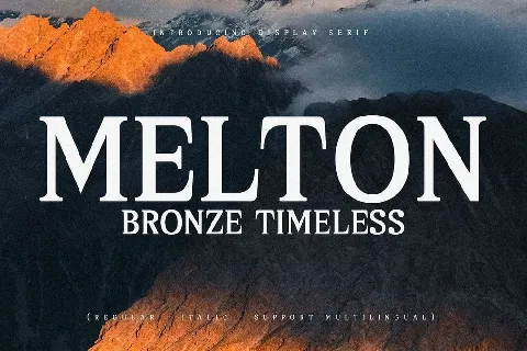 Melton Bronze Timeless font