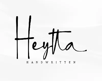 Heytta - Personal Use font