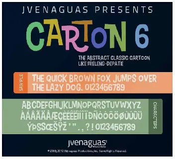 Cartonsix NC Display font