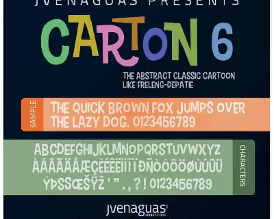 Cartonsix NC Display font