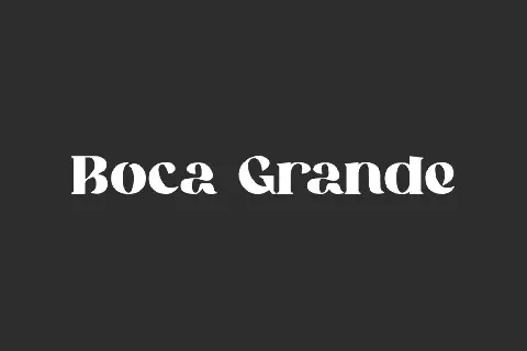 BocaGrandeDemo font