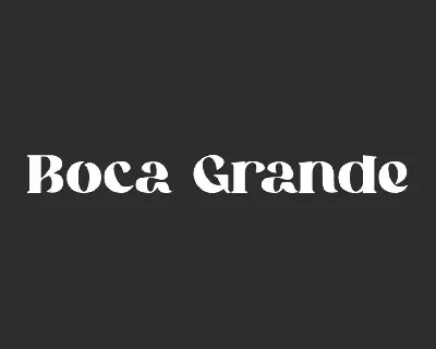 BocaGrandeDemo font