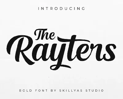 The Rayters font