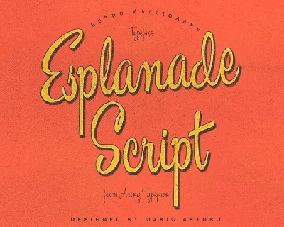 Esplanade Script PERSONAL USE font