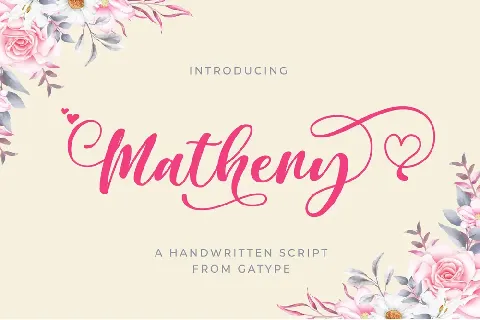 Matheny font