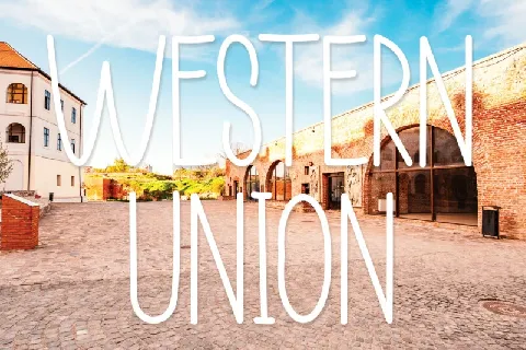 Western Union Display font