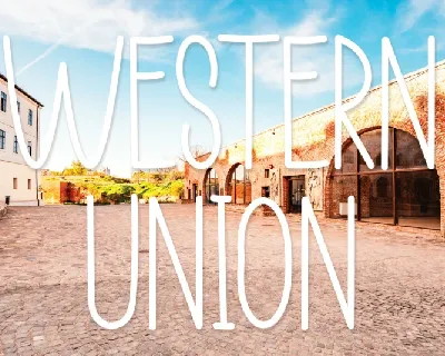 Western Union Display font