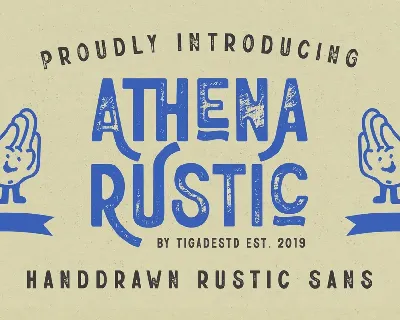Athena Rustic font