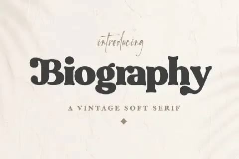 Biography Serif font