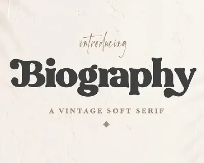 Biography Serif font