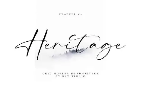 Heritage Script font