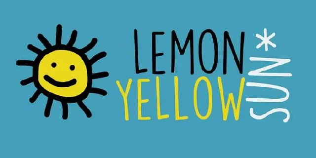 DK Lemon Yellow Sun font