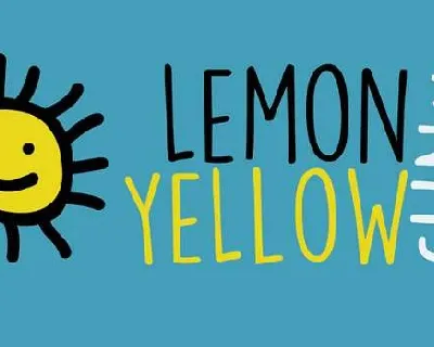 DK Lemon Yellow Sun font