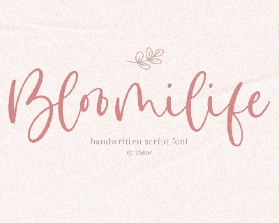 Bloomilife font