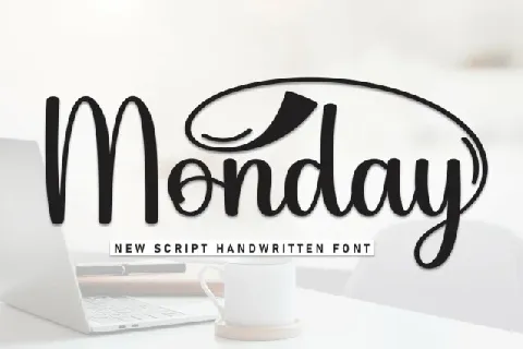 Monday Script font