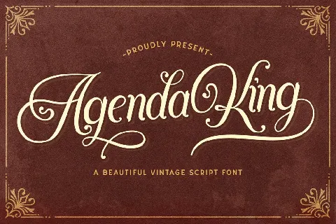 Agenda King font