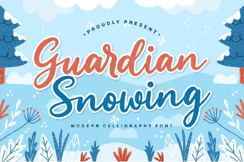 Guardian Snowing Demo font