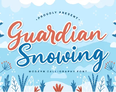 Guardian Snowing Demo font