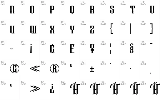 Hanzow Sewick font