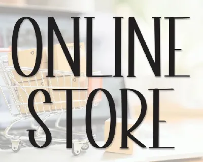 Online Store Display font