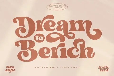 Dream to Berich font