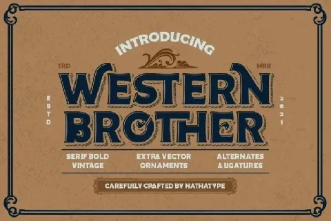 Western Brother font