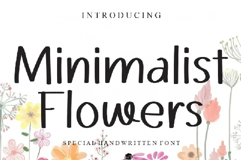 Minimalist Flowers font