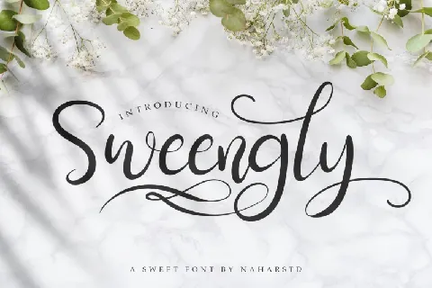 Sweengly – Sweet Script font