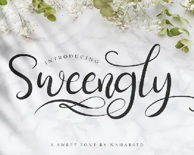 Sweengly – Sweet Script font