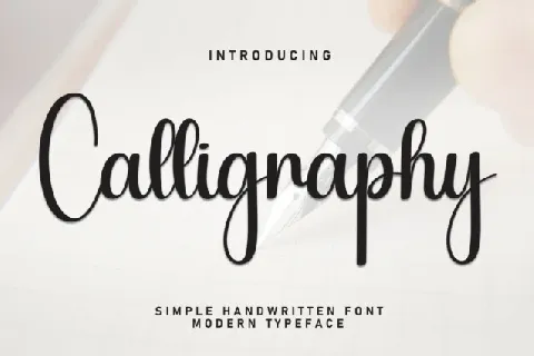 Calligraphy Script Typeface font