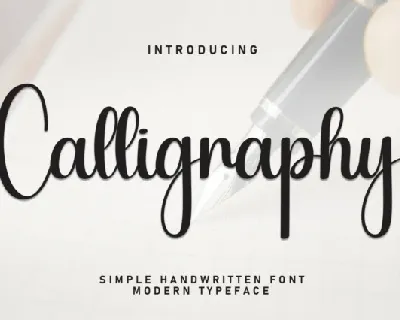 Calligraphy Script Typeface font