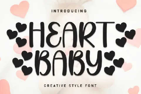 Heart Baby Display font