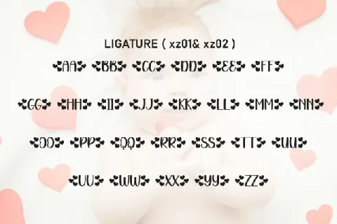 Heart Baby Display font