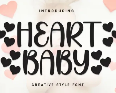 Heart Baby Display font