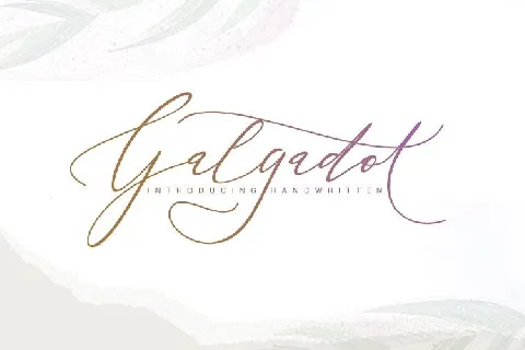 Galgadot Handwritten font