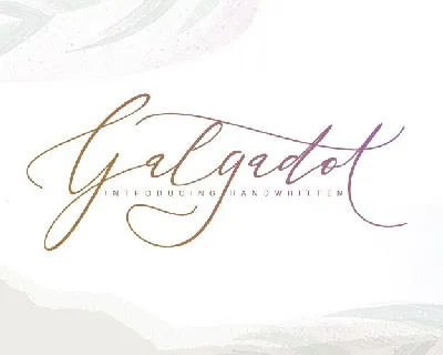 Galgadot Handwritten font