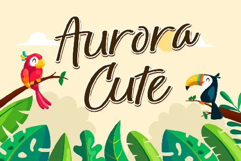 Aurora Cute font