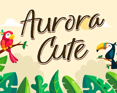 Aurora Cute font